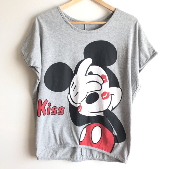 Tops - Mickey Mouse KISS 💋 T- shirt